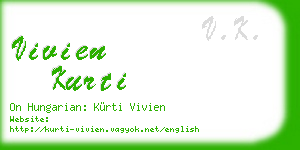 vivien kurti business card