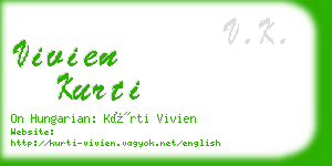 vivien kurti business card
